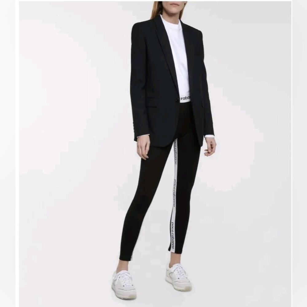 Paco Rabanne Red Tape Logo Leggings (XS)